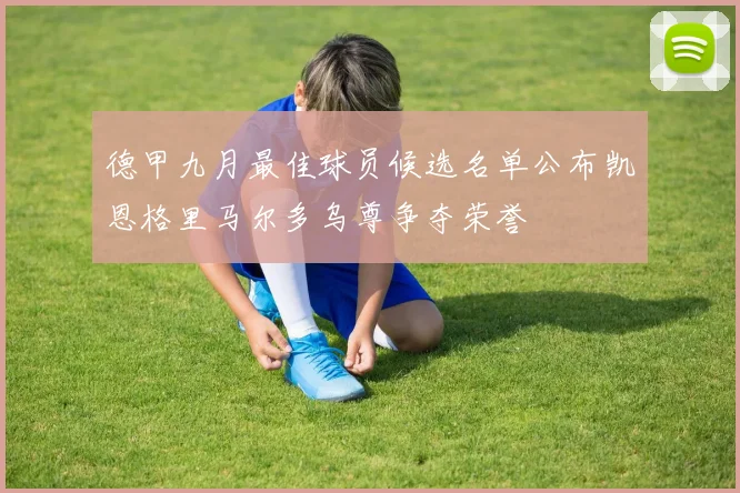 德甲九月最佳球员候选名单公布凯恩格里马尔多乌尊争夺荣誉